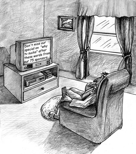 TV Cartoon by Ana Maria Panaitescu
